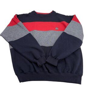 VINTAGE Knights of Round Table Sweatshirt Men's Large Colorblock Crewneck